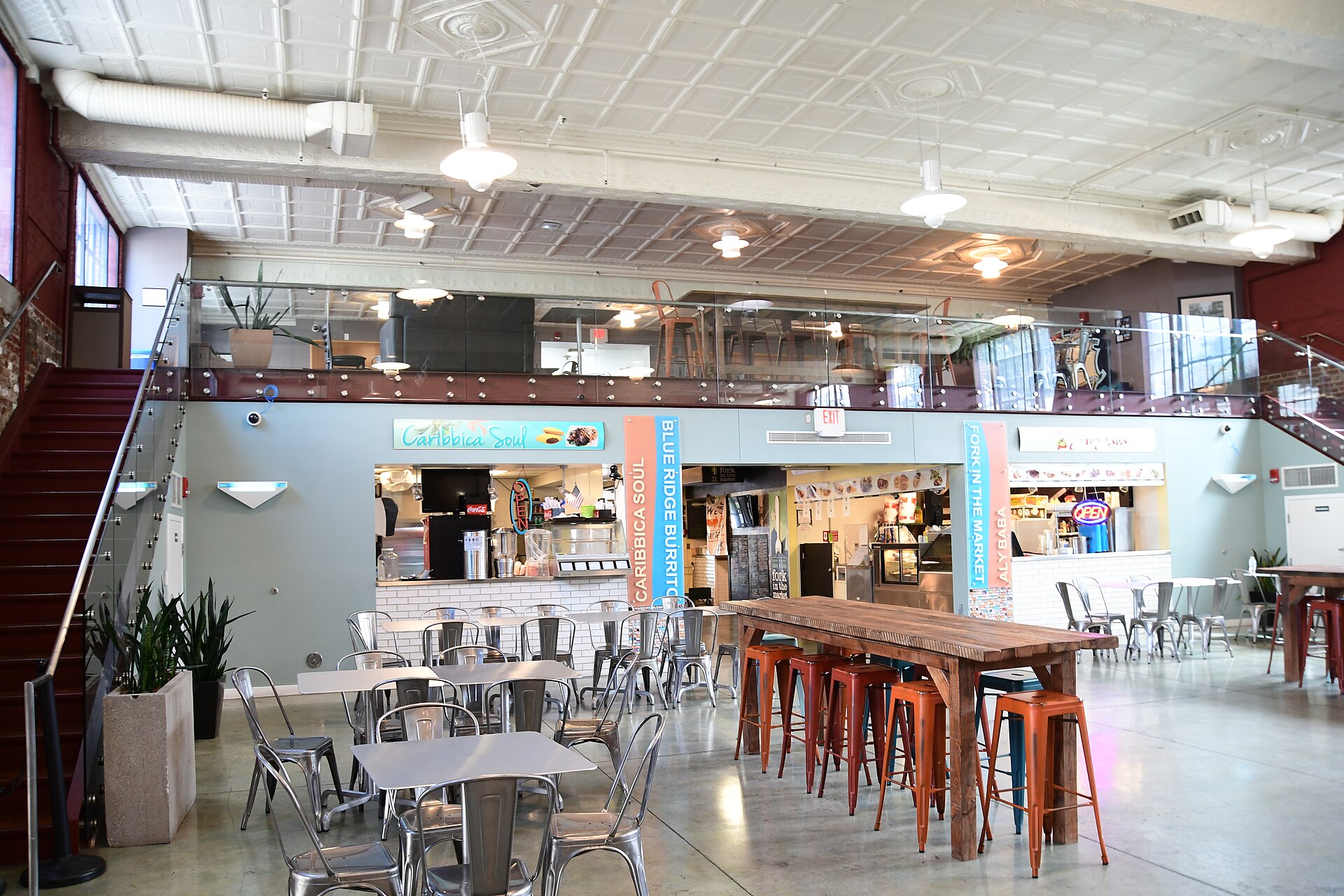 Inside Roanoke City Market — community host space in downtown Roanoke, Virginia